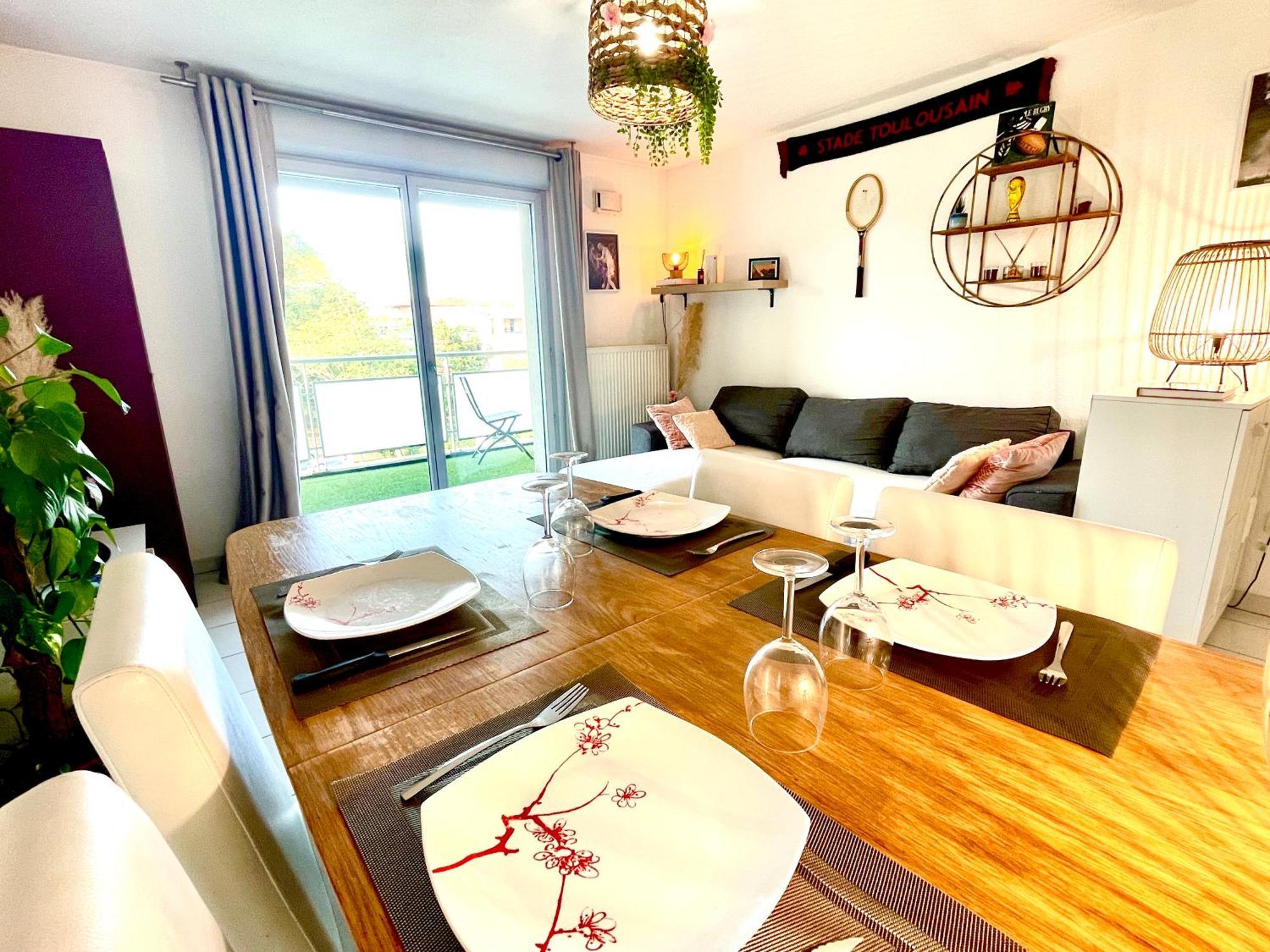 Bel Appartement T3 De 60M2 Avec Parking, Terrasse, Proche Du Metro Et Du Periph Tuluza Zewnętrze zdjęcie